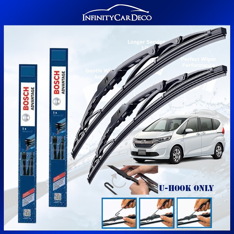 Honda Freed Original Bosch Advantage Wiper Blade Set Shopee