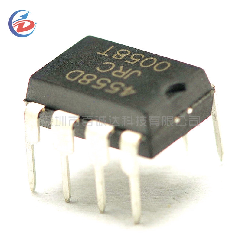 10 Pezzi Amplificatori Operativi TJM4558CN DIP – TJM4558, NJM4558, 4558C, Doppi Bipolari