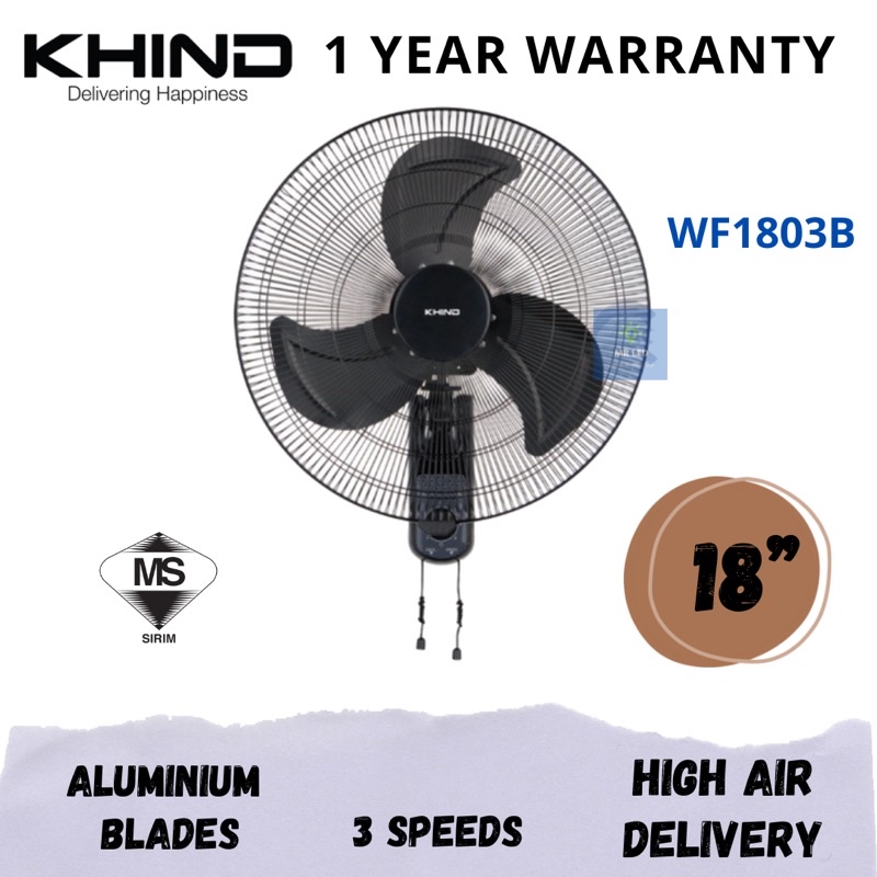 KHIND INDUSTRIAL WALL FAN 18” / 20” | KIPAS DINDING BESI KHIND | Shopee ...