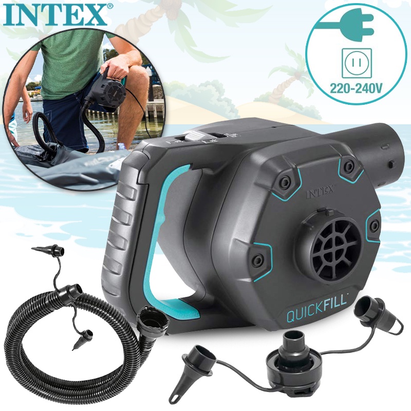 INTEX 66644 230 Volt QuickFill Ac Electric Pump Inflate Deflate For