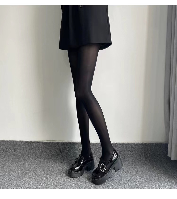 Steel Stockings Female Water Gloss Mask Sexy Black Silk Oily Pantyhose ...