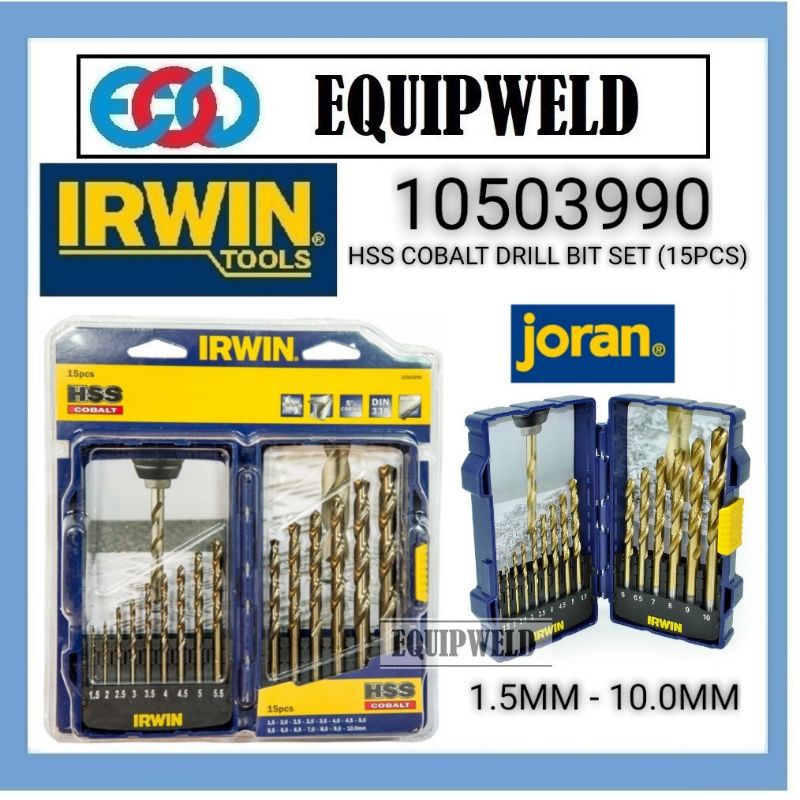 Irwin cobalt best sale drill bit set