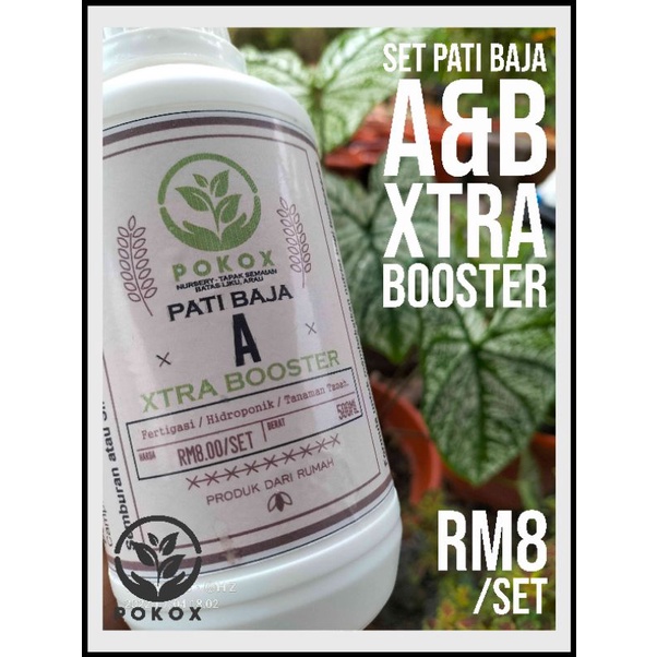 Set Pati Baja Organik AB Xtra Booster 500ml A + 500ml B. | Shopee Malaysia