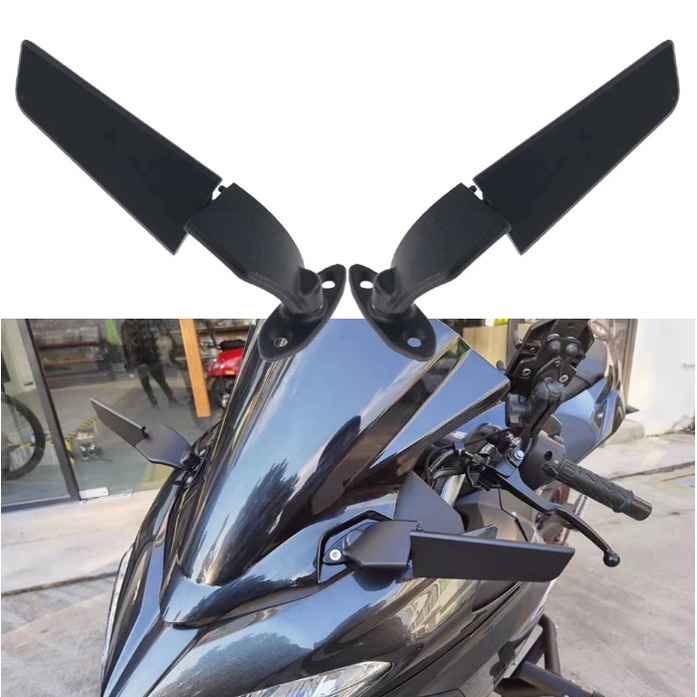Side Mirror Kawasaki Ninja Honda CBR Yamaha R15 R25 V2 R3 R6 R1 ZX10R Rear View Adjustable