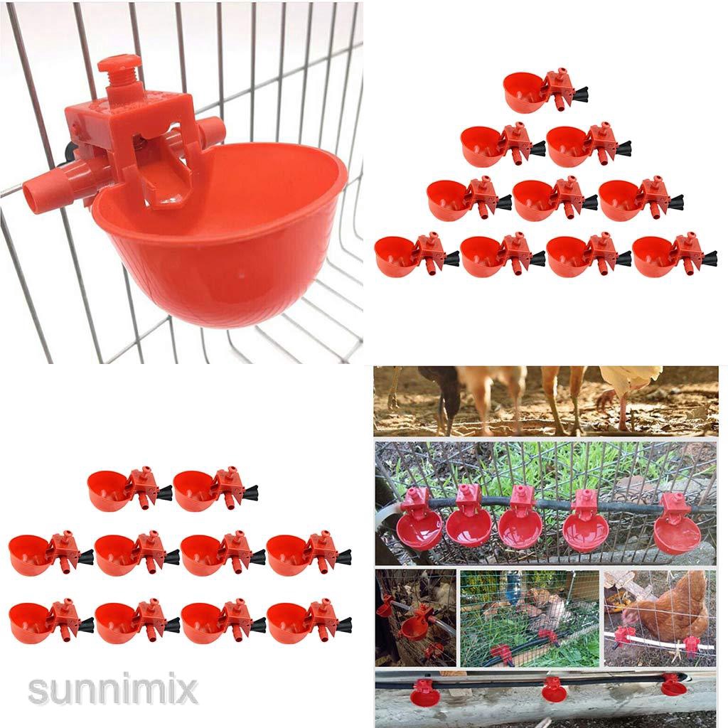 Chicken Drinker, Pack Of 5 Chicken Feed Automatic With Drill