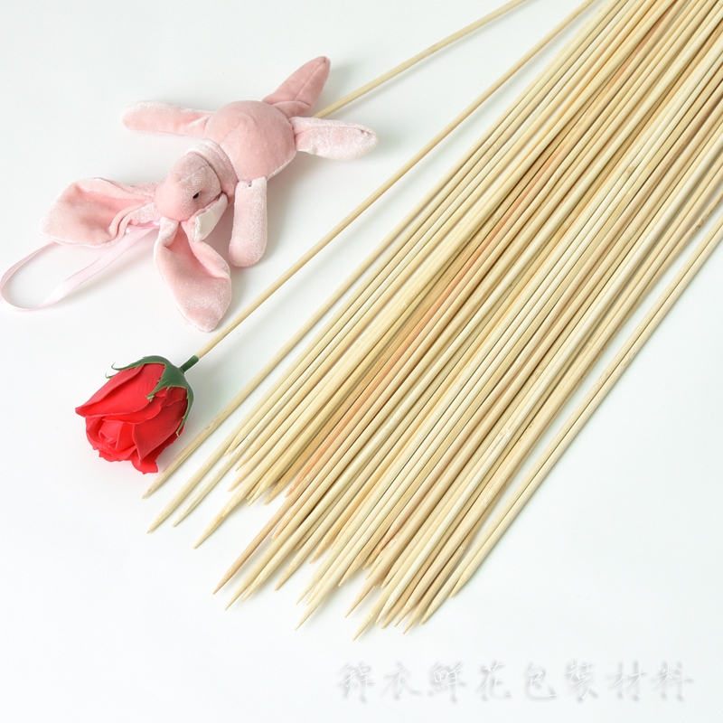Bamboo stick cartoon strawberry bouquet packaging materials