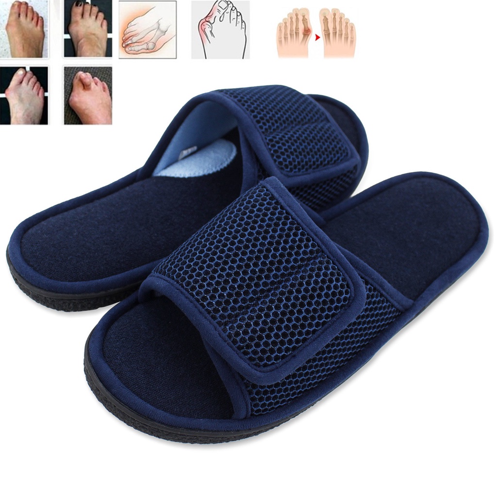 Diabetic foot slippers thumb valgus instep high toe injury wearing
