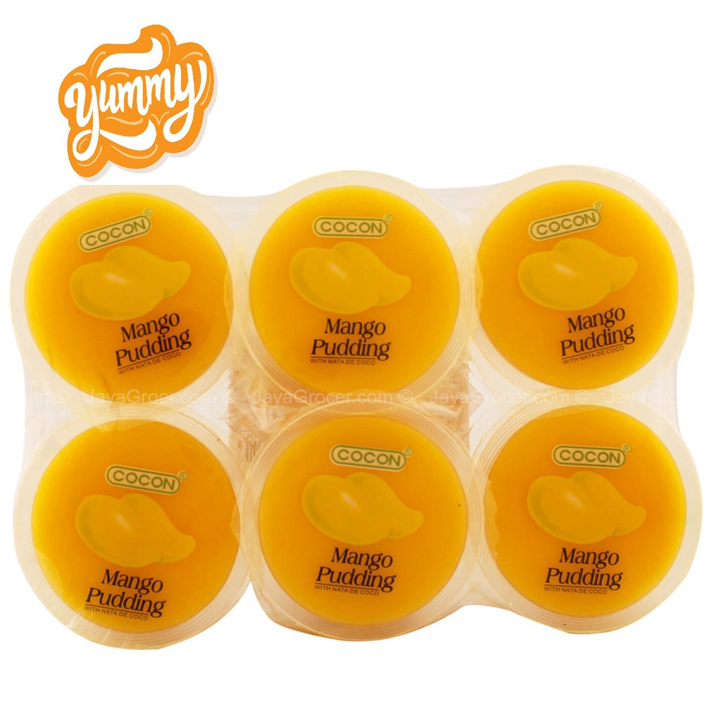 Cocon Assorted Fruit Pudding With Nata De Coco 80gm x 6cup | Shopee ...