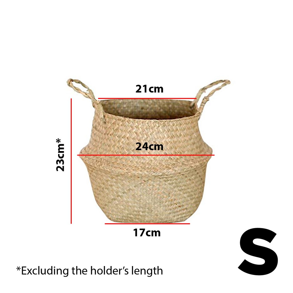 Pasu Pokok Bunga Rotan Rattan Bakul Rotan Artificial Plant Pot Handmade ...