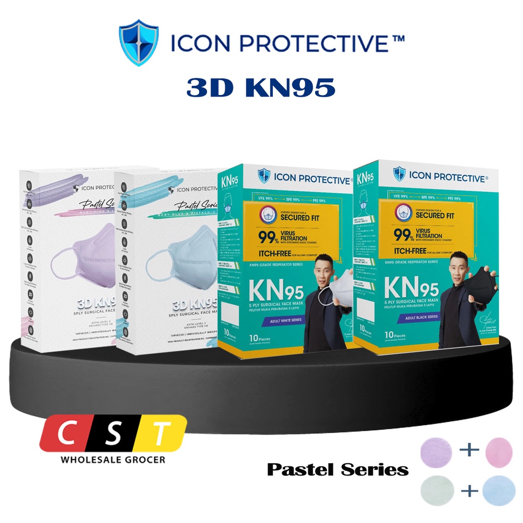 ICON KN95 Medical Protective Face Mask [10 Pcs/Box] | Shopee Malaysia