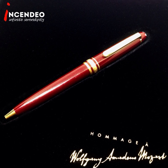 Authentic MONTBLANC Mozart Red Ball Pen Shopee Malaysia