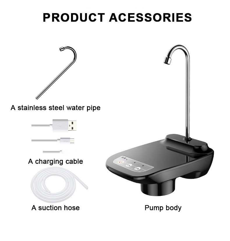 Automatic Electric Water Pump USB Charging Button Dispenser Gallon ...