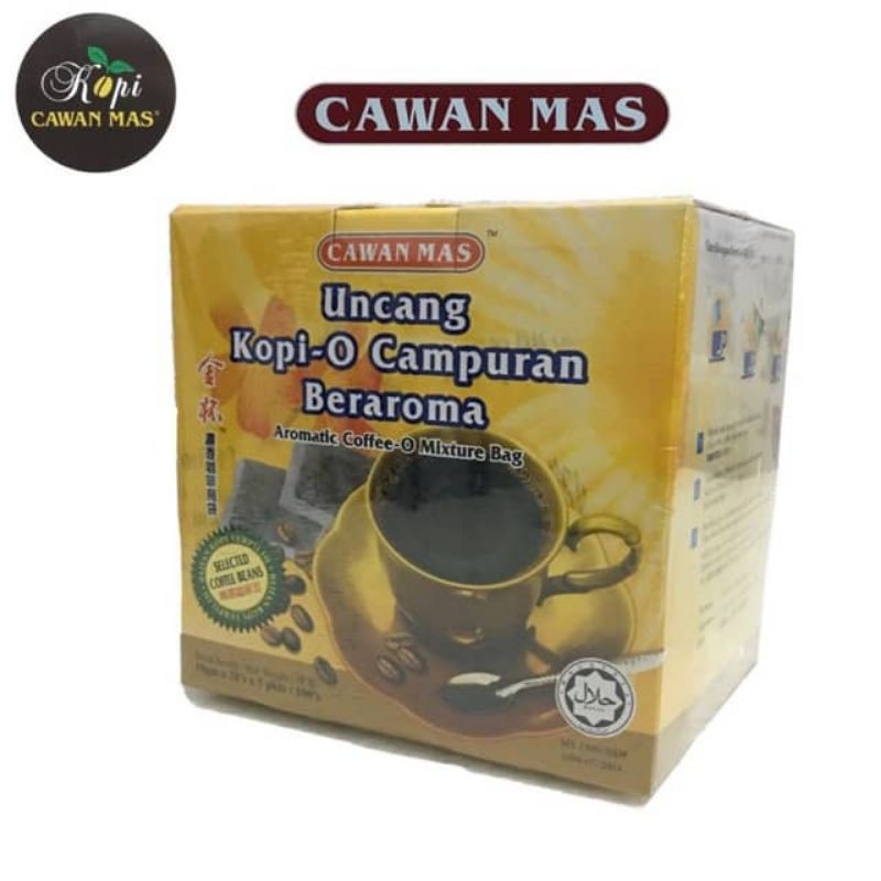 Cawan Mas Kopi-O Uncang / Cawanmas 金杯 咖啡粉 10 gm X 20's X 5 pkt = 100's ...
