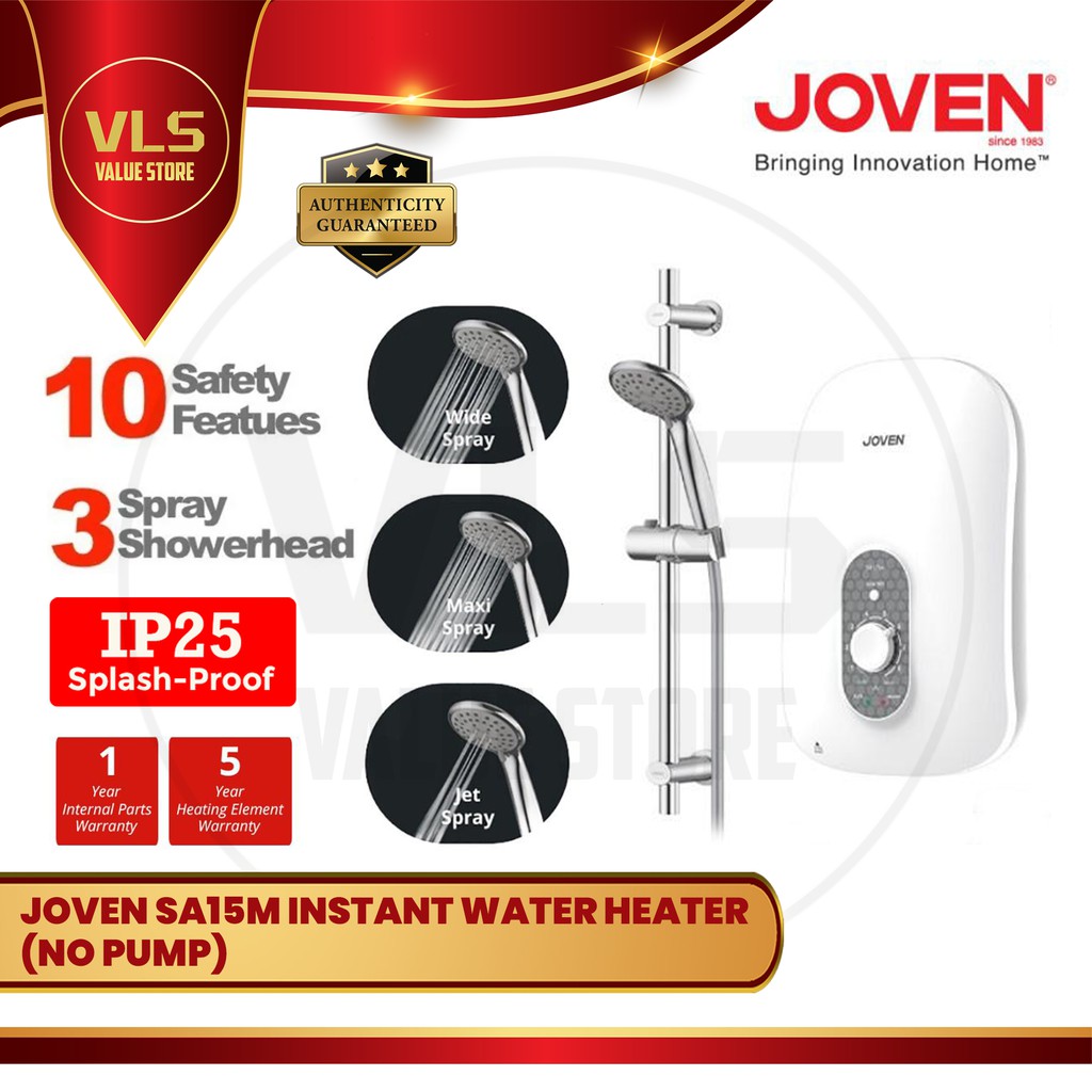 Joven SA15M Instant Water Heater (No Pump) | Shopee Malaysia