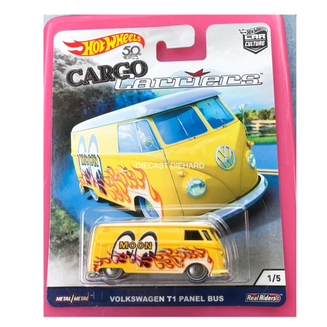 Mattel Hot Wheels Volkswagen T1 Panel Bus Mooneyes Cargo Carriers Shopee Malaysia 3071