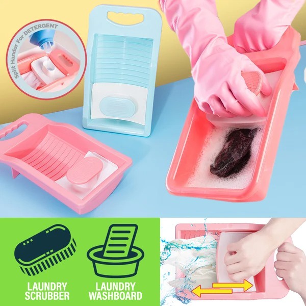 Pattaraboon Plastic Laundry fabric Wash Board / Papan Plastik Basuh