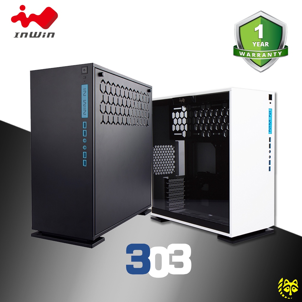 InWin 303 Mid Tower ATX Chassis TG PC Case - Tempered Glass | Shopee ...
