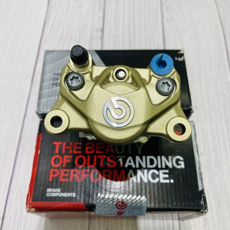 ORIGINAL BREMBO P34 GOLD 2POT BRAKE CALIPER 100% MADE IN ITALY | Shopee ...