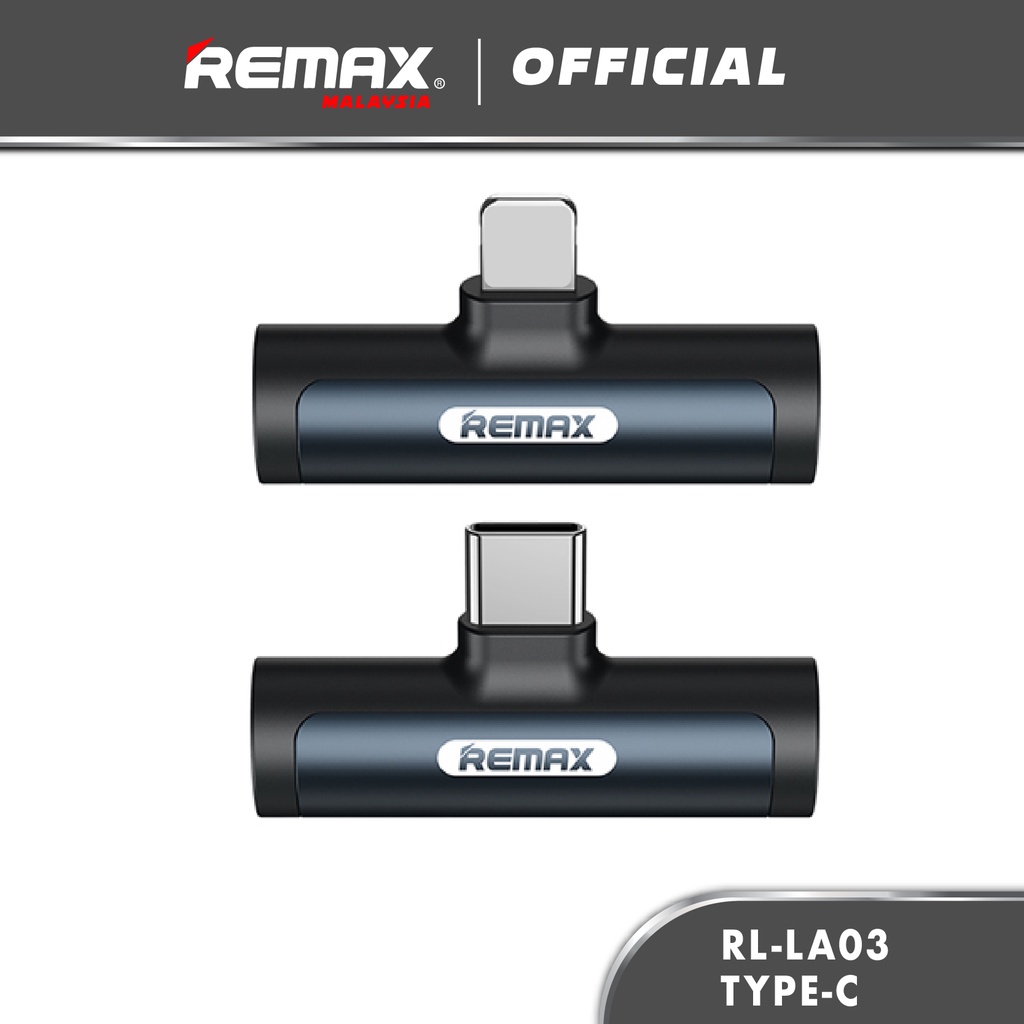 Remax RL-LA03 Smooth Series Aux Connector Type-C Audio Adapter (3.5mm ...