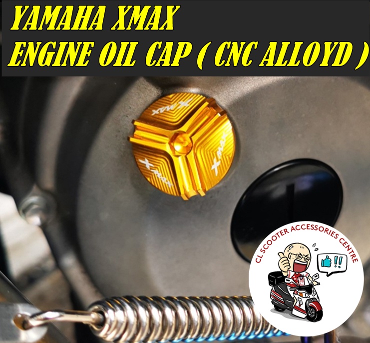 Yamaha Xmax Engine Oil Screw Yamaha Xmax V Penutup Minyak Hitam Engine Oil Gear Screw Cap