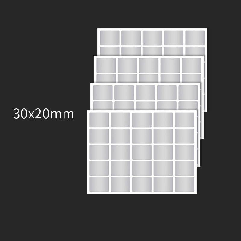 108 Sheets Waterproof Silver Paper PET Label Stickers Classification ...