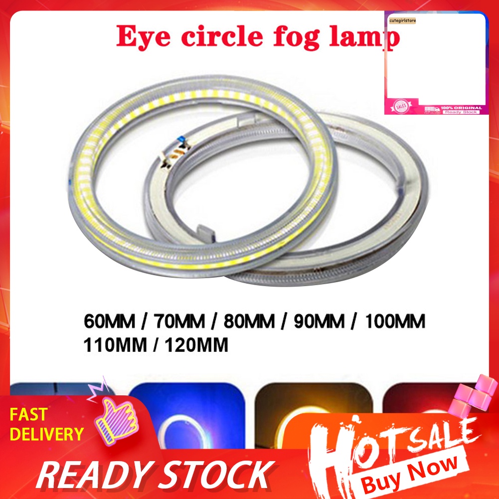 WS 60mm 120mm Car Vehicle Universal COB Angel Eye LED Ring Light