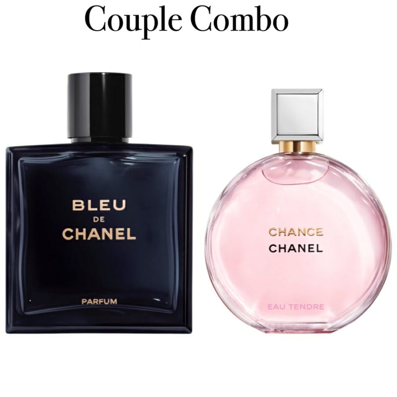 COMBO 100ML 2PCS] BLEU DE CHANEL PARFUM MEN & CHANEL TENDRE EDP WOMEN