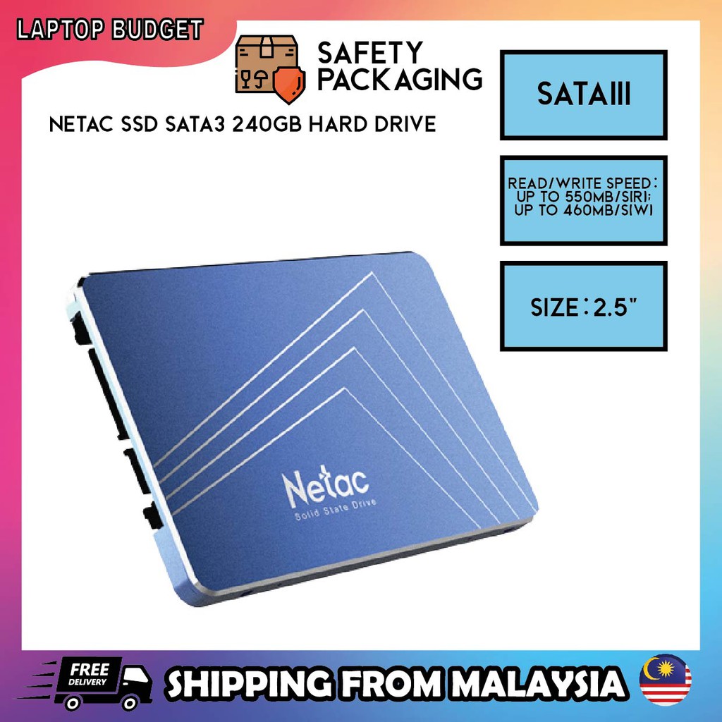 Netac SSD Sata3 240GB Hard Drive | Shopee Malaysia