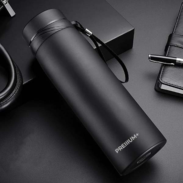 1pc,800ml/27oz Stainless Steel Vacuum Water Bottle - Large Capacity,  Leakproof Sports Kettle with Handle for Outdoor Activities