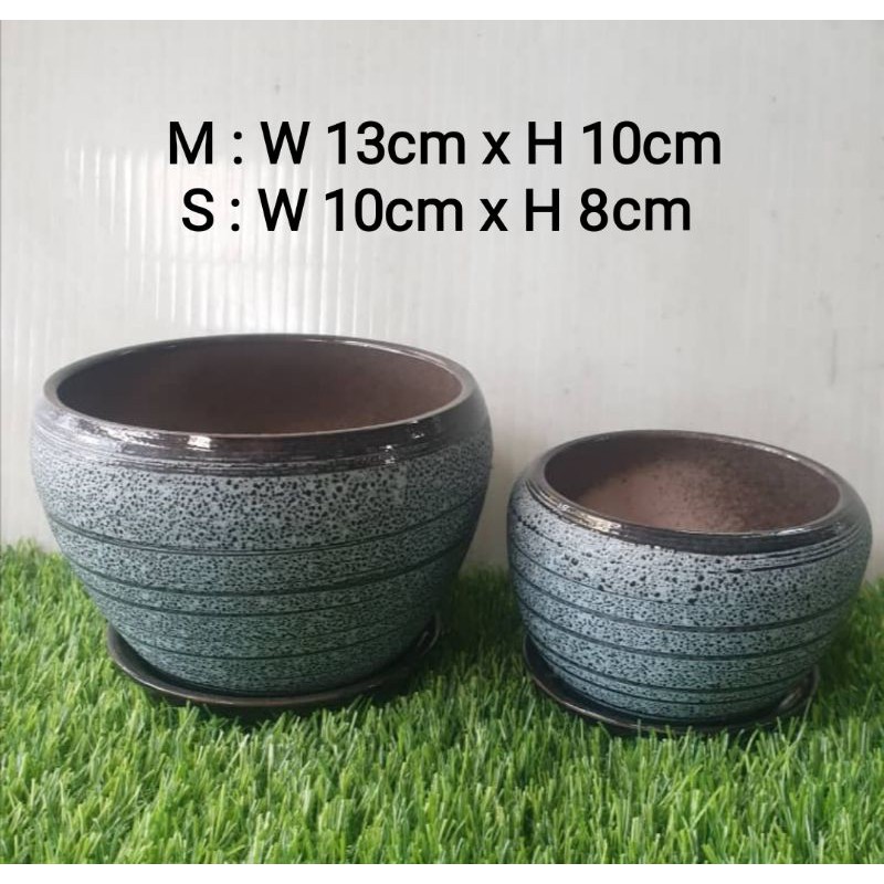 Combo Set 🇲🇾 Pasu Seramik / Pasu Orkid Gubahan / Apple Pot Ceramic Pot ...
