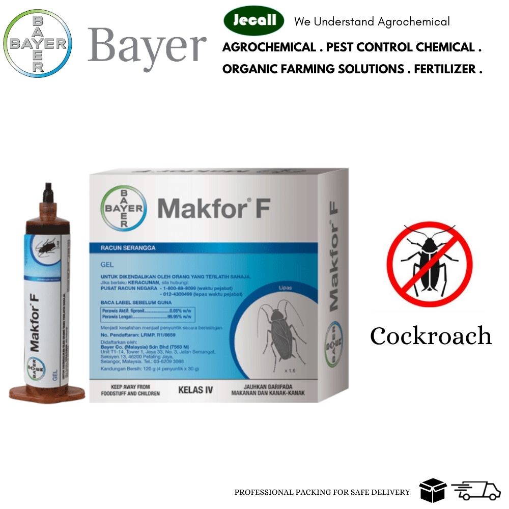 Bayer Makfor® F Cockroach Gel Bait 30G / Umpan Lipas / Fipronil 0.05% ...