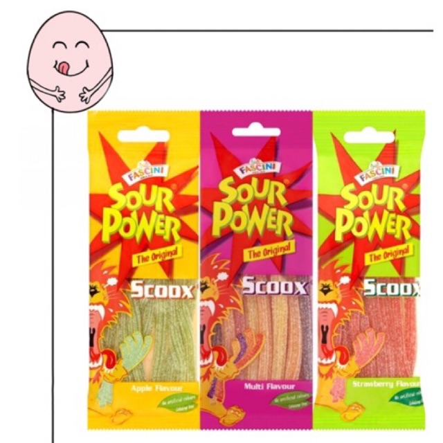 [Halal] Fascini Sour Power Candy 💥 [ 24 packs !!] Shopee Malaysia