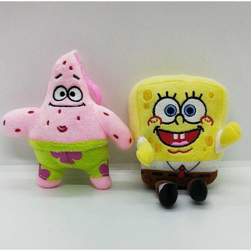 Sponge bob And Patrick Stuffed Toy Keychain Stuff Toy 4 Inches | Shopee ...