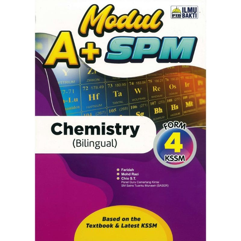 Modul A+ SPM Chemistry Form 4 (Bilingual) - Ilmu Bakti | Shopee Malaysia