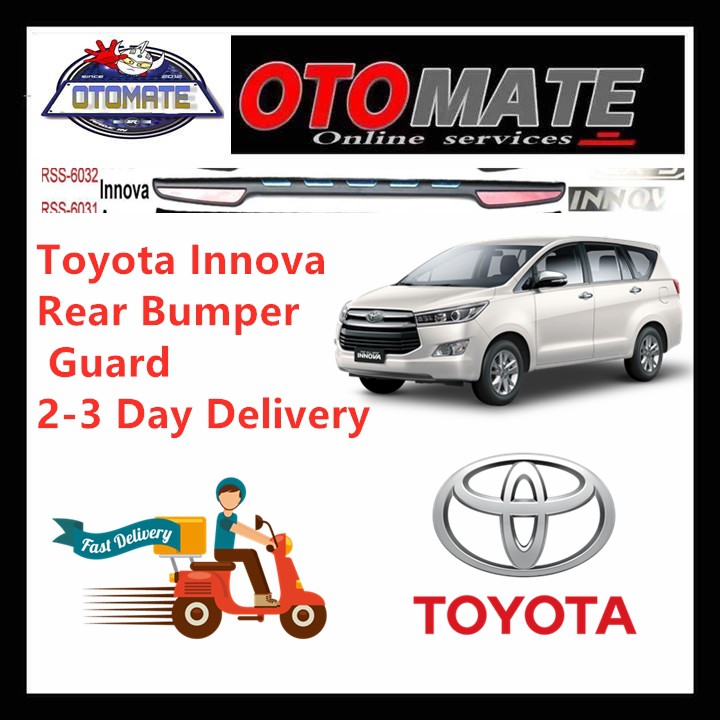 Toyota Innova Rear Bumper Guard Protector Shopee Malaysia