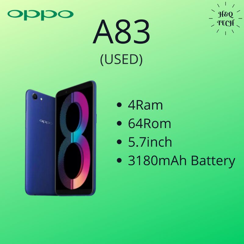 OPPO A83 4GB RAM+64GB ROM 5.7 INCH FULLSET 4G LTE 3180MAH BATTERY ...