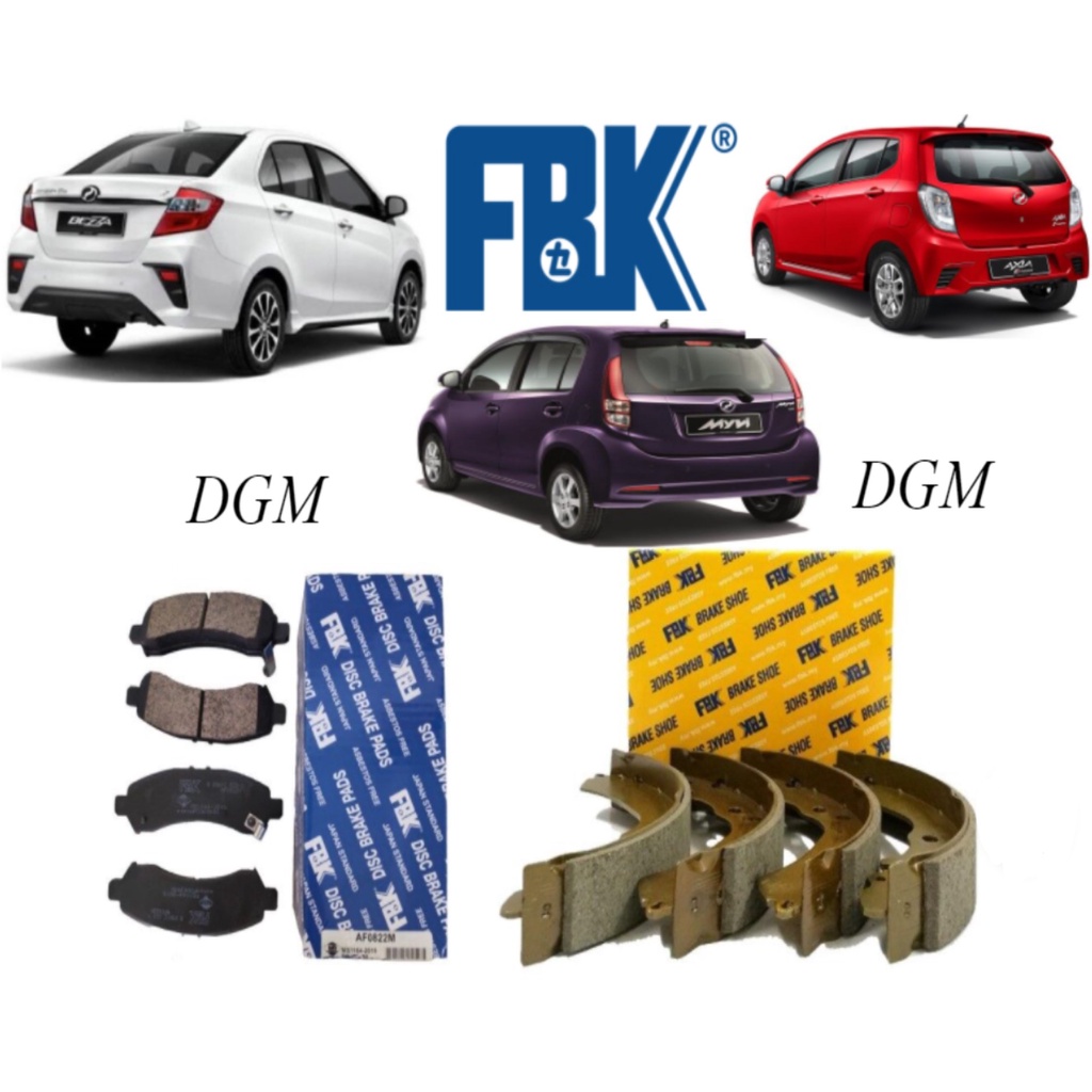 FBK Perodua Myvi Lagi Best 2011-2017y / Axia / Bezza Front Disc Brake ...