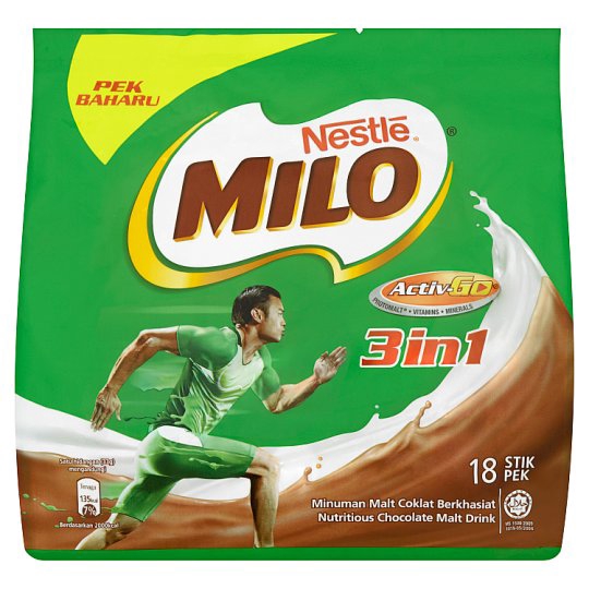 Nestle Milo 3 in 1 Activ-Go (18 Sticks x 33g) FOC 2 sachet Milo with ...