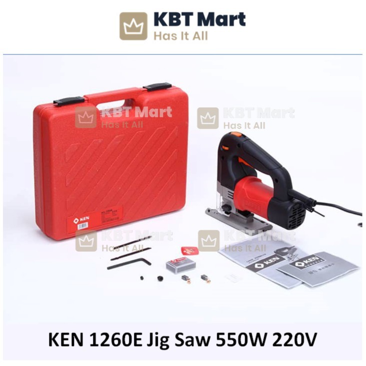 KEN 1260E Jig Saw 550W 220V Jigsaw Mesin Gaji KEN x 1 Set