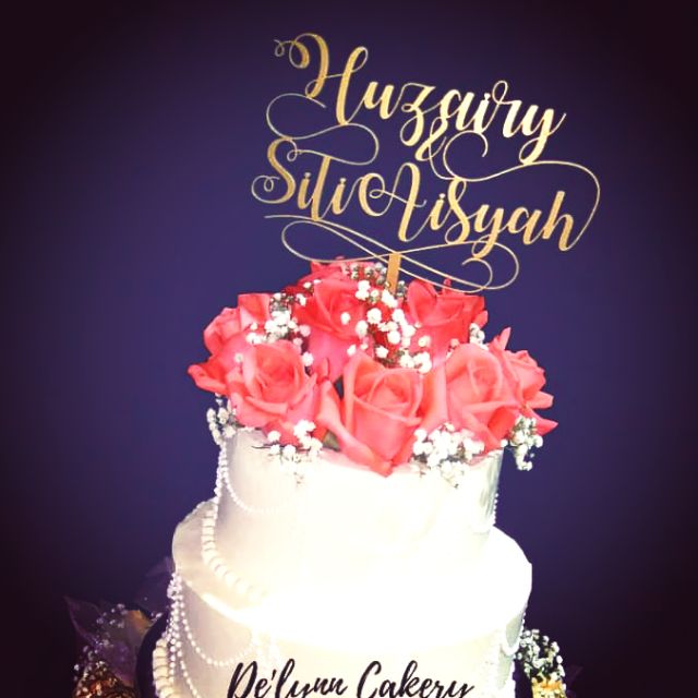 Wedding Cake Topper (Custom) Shopee Malaysia
