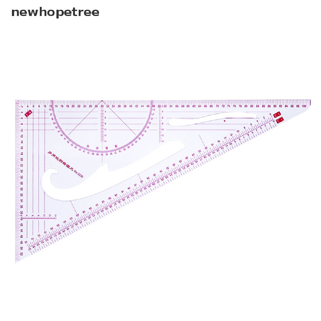 Ntmy Multi-function Triangular Scale Ruler Measure Plastic Dressmaking ...