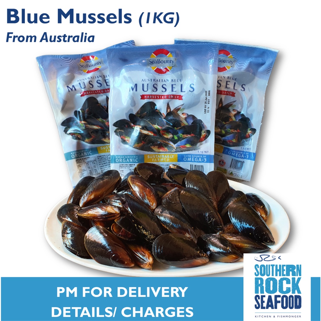 LIVE Australian Blue Mussels Sea Bounty NONFROZEN Freshly