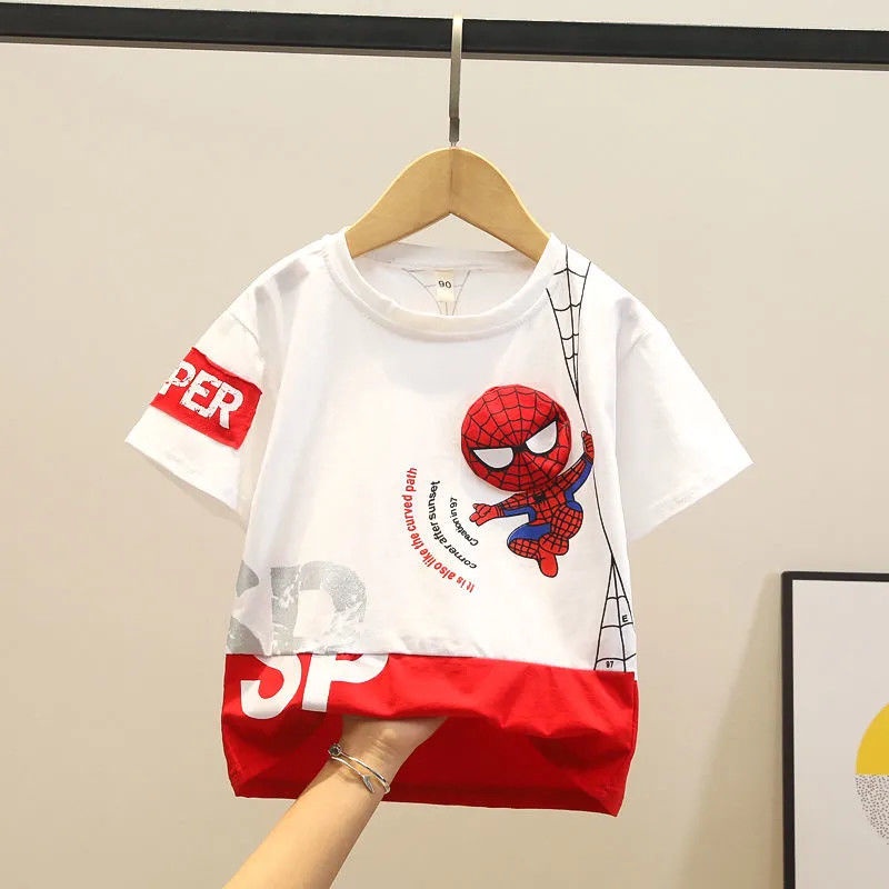Kids Favorite Friendly Spiderman Casual T-Shirt In Cheapest Price Only In Dhaka