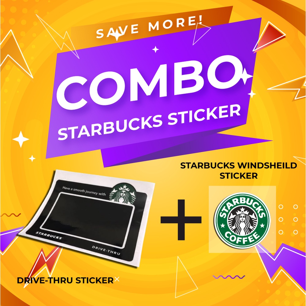Combo Starbucks Sticker Roadtax + Starbucks Sticker Logo | Shopee Malaysia
