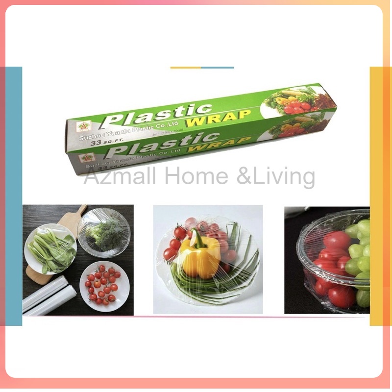 Food Wrap Film (30cm x 30meter) Household PVC Food Wrap Cling Shopee