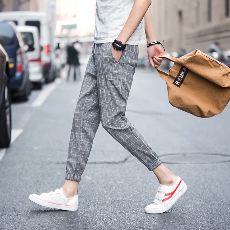 Mens summer clearance plaid pants