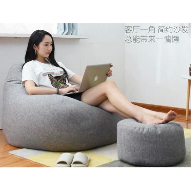 Bean bag lazy sofa complete set Shopee Malaysia