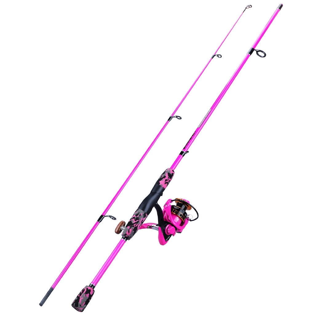 Spinning 2 Sections 1.8M Fishing Rod and Spinning Reel Set (1.8m