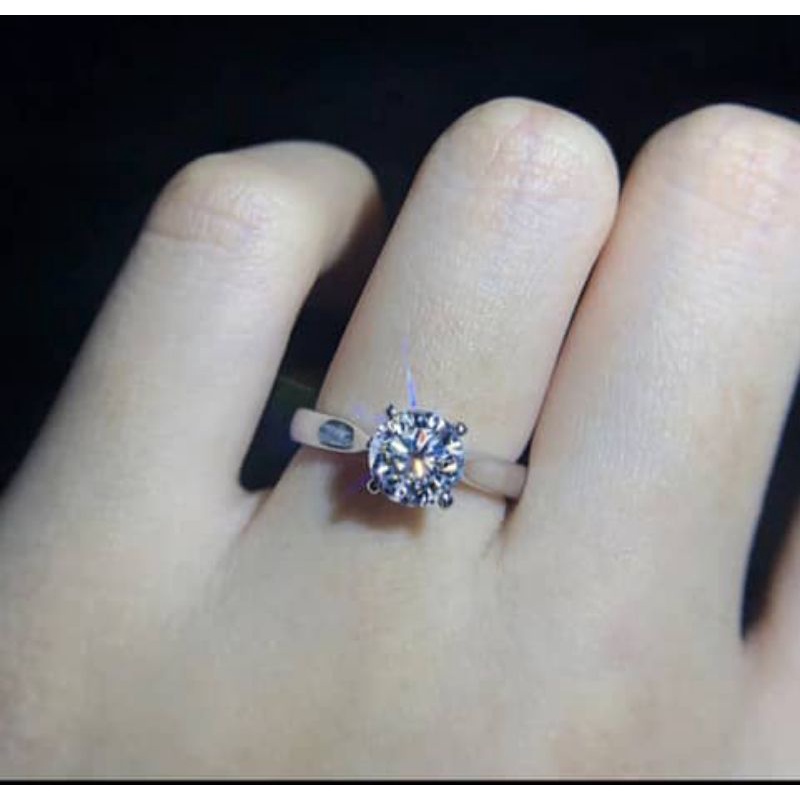 1.5 Carat Moissanite Adjustable Ring