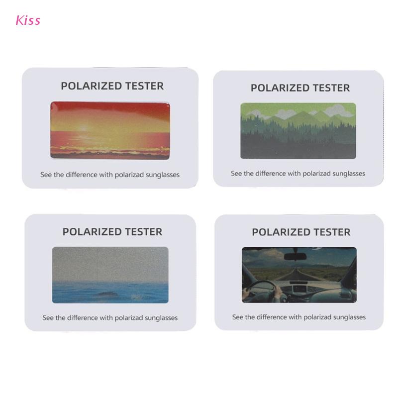Kiss 100 Pieces Wear Glasses Check Polarized Test Card Sunglasses 